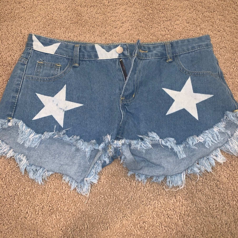 shein star jean shorts